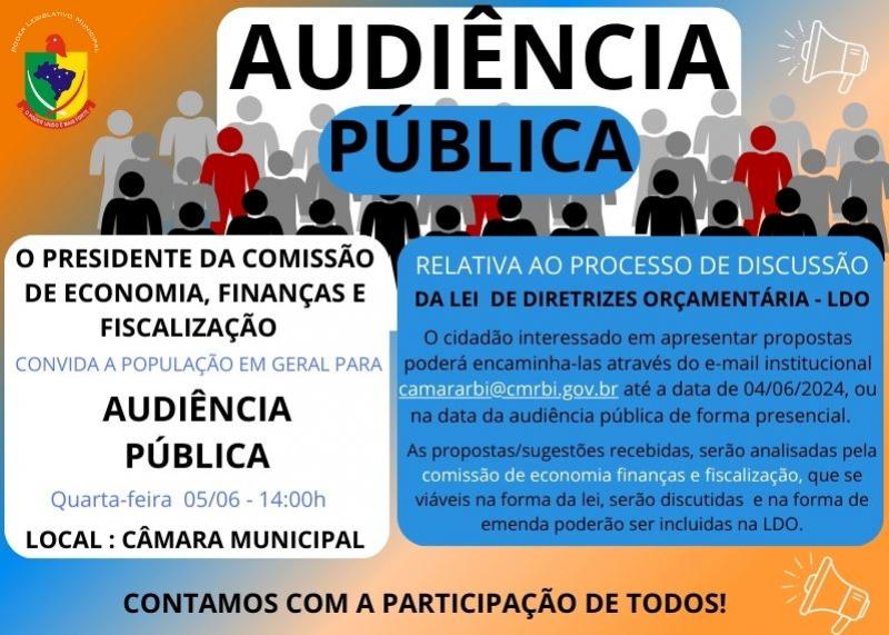 AUDIÊNCIA PÚBLICA LDO
